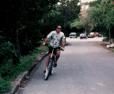 (Steve on his bike)