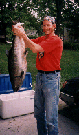 (My friend Josh with a big fish)