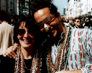 (Steve and Diane at Mardi Gras 1994)