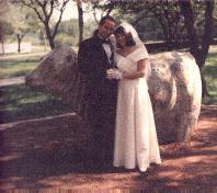 (Steve and Diane by the cows at the Arboretum)